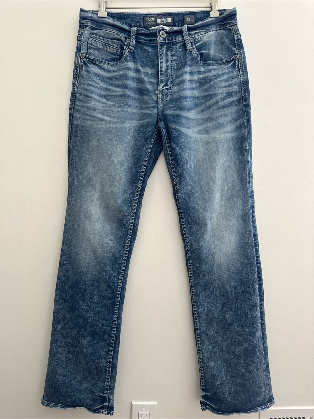 BKE By Buckle Jake Bootleg Jeans Mens Sz 33L Western Indie Sleaze Rockabilly Y2K